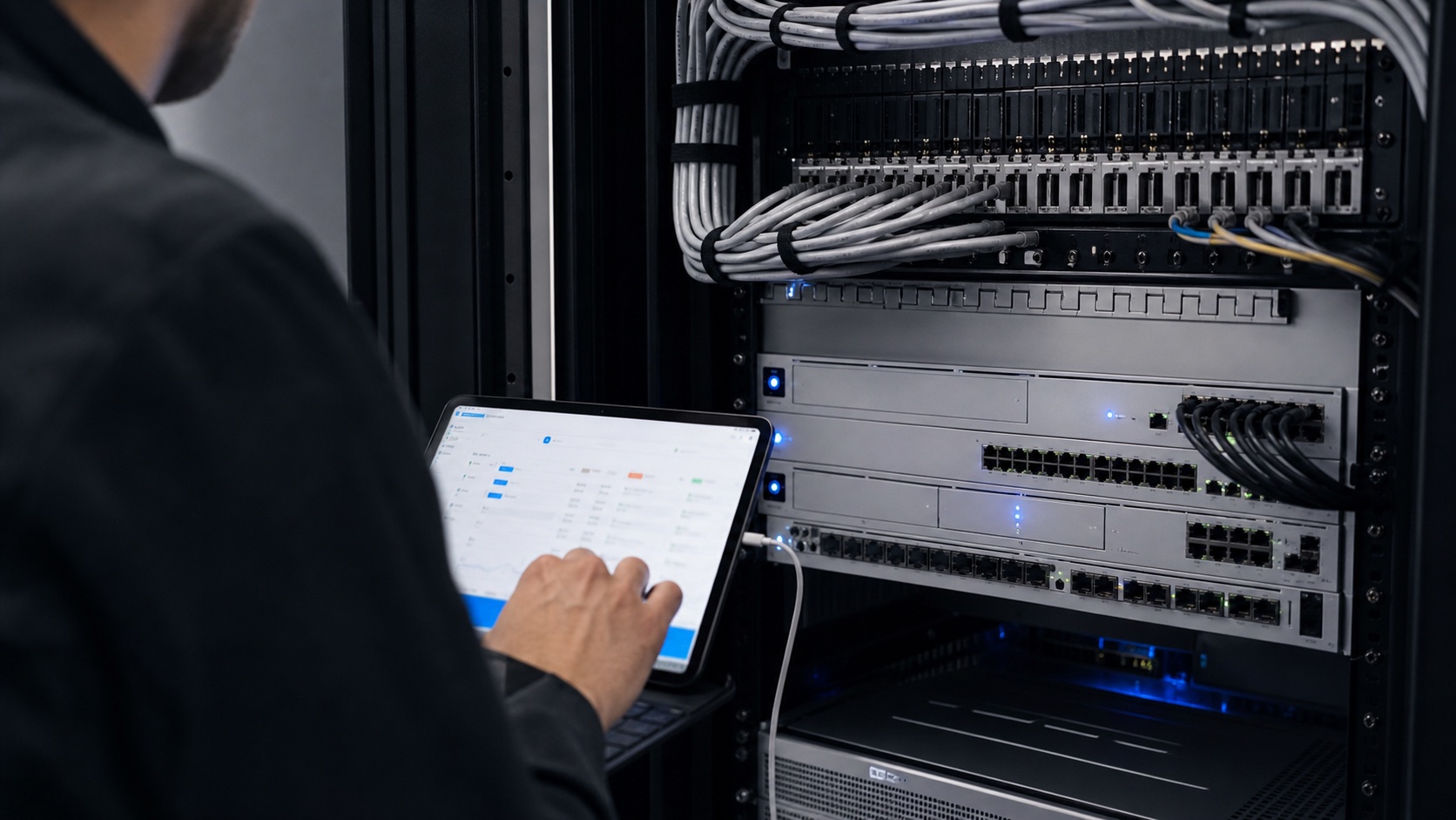 Rack review during an infrastructure audit
